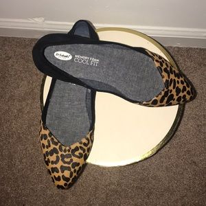 Dr.scholl’s leopard print flats memory foam